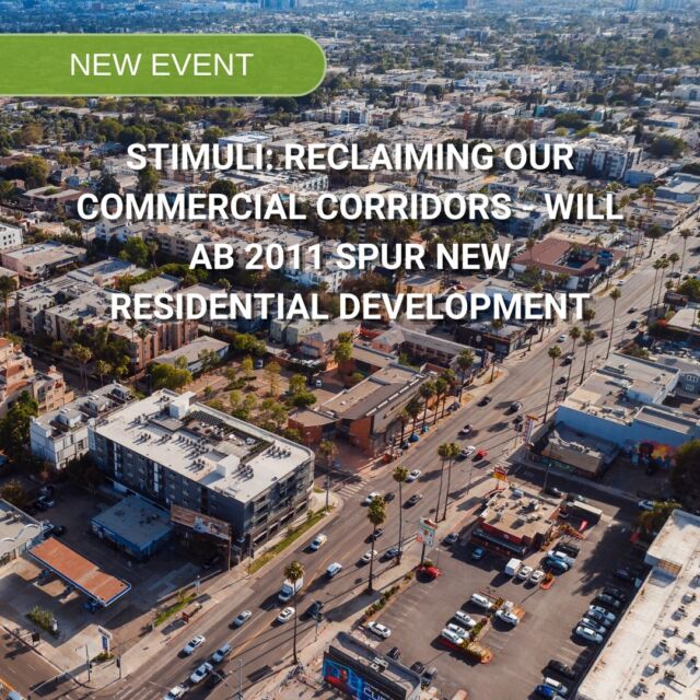 NEW | StimULI: Reclaiming Our Commercial Corridors - Will AB 2011 Spur New Residential Development?
Online Event via ZOOM
Wednesday, March 29th from 8:00-9:30 AM

Register today through the link in our bio!

With California’s acute housing shortage showing no signs of abating, 2022 was another banner year for new laws which seek to transform California’s housing market. One of the more notable and promising bills to come out of this class of 2022 is AB 2011 ‘The Affordable Housing and High Road Jobs Act’.

AB 2011 is an innovative form-based code approach which allows for ministerial, by-right approval process for residential development on commercially-zoned lands. AB 2011 promises streamlined approval of housing along commercial corridors so long as the project meets specific affordability, construction labor, siting and environmental criteria. The bill generally establishes a minimum density for a site, but leaves the product mix, size and efficiency to be left for the market to determine, within specified parameters. One recent analysis found that AB 2011 had the potential to create up to 2 million units statewide.

But how exactly does AB 2011 work? What kind of incentives does it contain to assist projects along commercial corridors pencil out more easily? And how might the law transform many of the commercial corridors in both the Los Angeles area and California overall? Come join in-person as we hear from a diverse panel of industry experts currently working on AB 2011 projects discuss and answer these questions and much more. In addition, a future follow-up Part 2 event will present a case study of a typical site in LA to illustrate exactly how AB 2011 can help transform projects.

View Speakers: http://on.uli.org/rz1S50NisvK
Link in Bio!

#ULI #LosAngeles #AB2011 #Housing #HomelessnessCrisis #HousingPolicy #CRE #RealEstate #Commercial #Development #CommercialCorridor #UrbanPlanning #UrbanPolicy #Revitalization