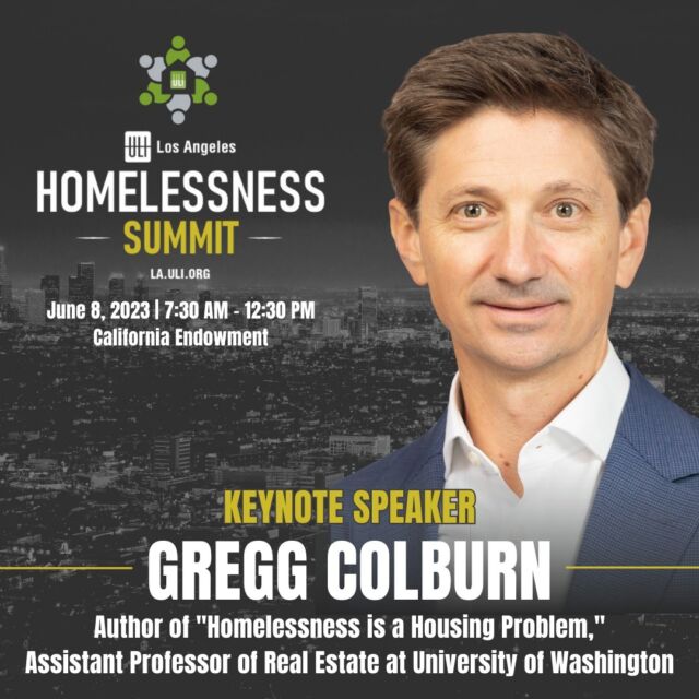 How can we as Angelenos best respond to the homelessness crisis and our current State of Emergency? We know we need Housing, Now! ULI Los Angeles is bringing our city’s best and brightest together at this year’s Homelessness Summit 3.0 on the morning of June 8th.

Hear the perspective of City of Los Angeles Deputy Mayor of Housing, Jenna Hornstock, Hon AlA, and remarks from our keynote speaker and author of "Homelessness is a Housing Problem," Gregg Colburn, PhD, MBA, MSW. Discover success stories of projects across LA County and then join us for breakout sessions to discuss tangible solutions. We hope you’ll join us to be part of the solution - registration closes June 6th!

Find more speaker, program info, registration and sponsorship information @ulilosangeles

#ULI #LosAngeles #Conference #ULILA #HomelessnessCrisis #HousingCrisis #StateOfEmergency #Equity #UrbanPlanning #Architecture #Design #PublicPolicy #Development #LandUse