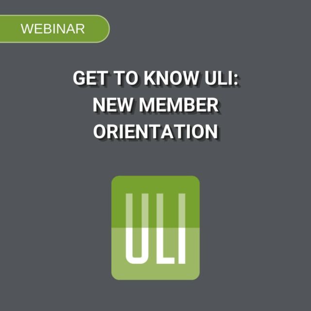 Join us on Monday, September 18th from 11am - 12pm for a free, new members webinar! Register through the 🔗 in our bio!

Are you looking for a comprehensive guide to ULI? Do you want to learn how to leverage all your membership has to offer? Join ULI member leaders and staff as they share insights and resources to help unlock your membership's full potential, including how to get involved locally or through various programs and affinity groups, cutting-edge research from ULI's centers and initiatives, unique networking events and educational opportunities, and much more.

New Member Orientation -
Join ULI’s Member Experience team for an orientation session on ULI, the resources and opportunities available to you through your membership, and how you can leverage your many benefits to help maximize the value of your membership.

During this webinar, you will:
· Learn how ULI can help you expand your professional network
· Discover opportunities to get involved and how to express your interest
· See how you can leverage ULI’s research and publications in your work or business
· Engage in Q&A with the Director of Member Experience, Kerry O’Neill, and Sarah Kennedy, Senior Manager, Member Experience

Register today through the 🔗 in our bio!

#ULI #Membership #WhereTheFutureIsBuilt