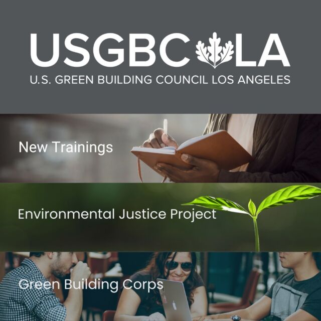 Check out these upcoming @usgbcla programs:

USGBC-LA is looking for their next Environmental Justice Project! The selected project will receive $20,000 in funding and expert project support from USGBC-LA’s wide network of professionals.  Applications open NOW, and due November 6th!

Fall Cohort applications now OPEN for our Green Building Corps.  USGBC-LA Green Building Corps (GBC) is a structured internship program that provides participants with valuable experience, relationships, and opportunities to contribute to green building projects with the goal to make the greater Los Angeles region healthier, more affordable, and sustainable for all.  For college age through mid-career professionals shifting their direction!

A selection of free trainings are now available in both English and Spanish, including:
▪️ CA Native Plant Landscaper Certification
▪️ GPRO - Fundamentals of Green Building
▪️ Decarbonization & ESG Capacity Building Workshop
▪️ Wildfire Defense Professional Certificate for Landscapers

Check them out through the 🔗 in our bio!

#USGBCLA #ULILA #WhereTheFutureIsBuilt