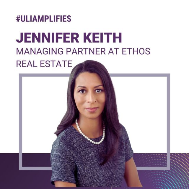 #ULIAmplifies We are proud to spotlight Jennifer Keith, Managing Director at ETHOS Real Estate for Women’s History Month.

Jennifer Keith is a Managing Partner with ETHOS Real Estate and a seasoned real estate professional with over 20 years of experience in investment banking, private equity, distressed debt and public-private partnership. She is also a sought out thought leader on California public policy, land use, affordable housing and building political, community and financial stakeholder consensus. Jennifer holds a Master of Real Estate Development from the Price School of Public Policy at the University of Southern California and a Bachelor of Arts in Economics and German Literature from the University of Virginia. She is a frequent guest lecturer and sits on numerous national, state and local boards of organizations in the real estate and affordable housing space.

#ulimember #womenshistorymonth #jenniferkeith #ethosrealestate #ulila #uli